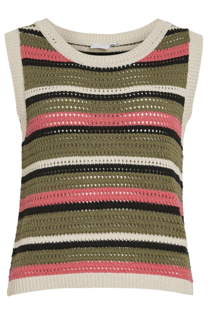 VIDULIPA O-NECK S/L GLITTER KNIT TO 14105773 Birch/Multi colour